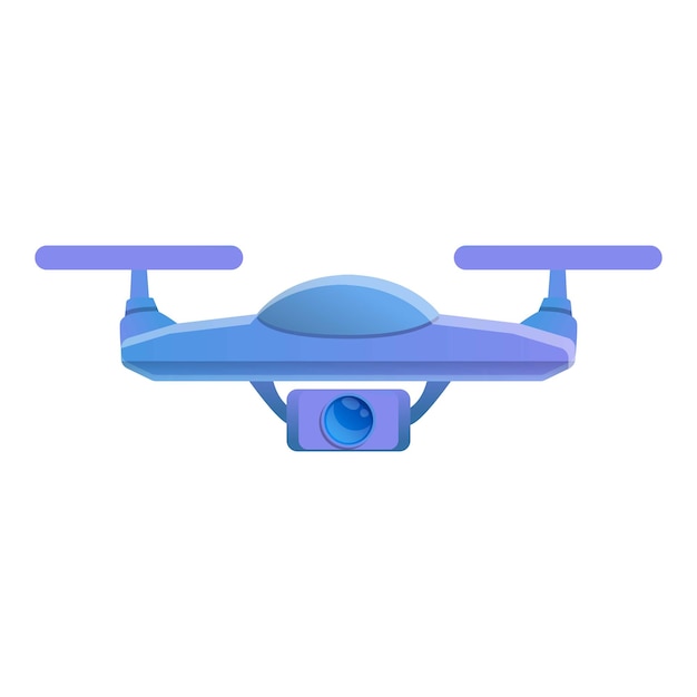 Icono de drone policial Icono vectorial de drone policial para el diseño web aislado en fondo blanco