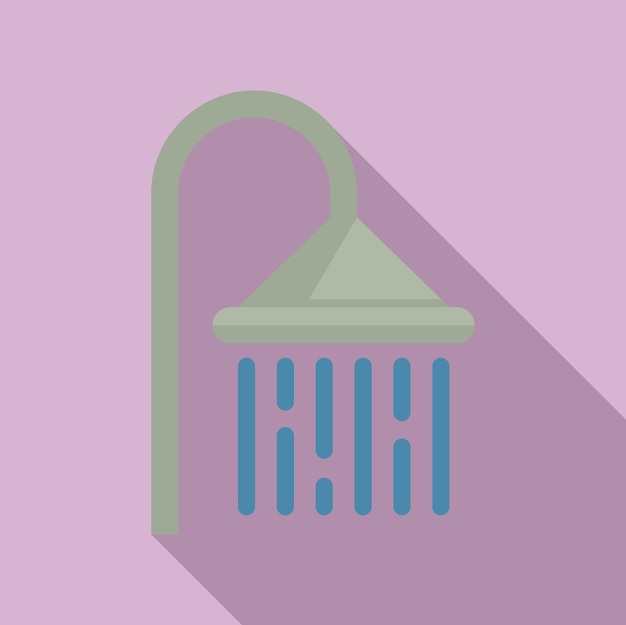 Icono de ducha de sauna Ilustración plana del icono de vector de ducha de sauna para diseño web