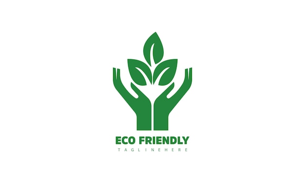 Icono ecológico de hoja verde Ilustración vectorial