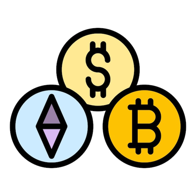 Icono de economía emergente Contorno Icono de vector de economía emergente para diseño web aislado en color de fondo blanco plano