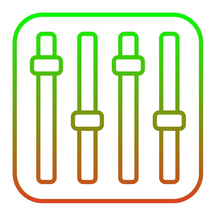 Vector icono del ecualizador