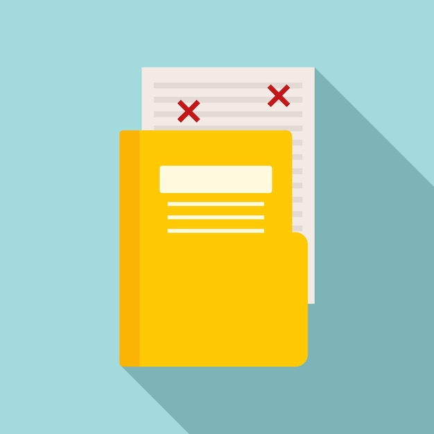 Icono de edición de carpeta de blog Ilustración plana del icono de vector de edición de carpeta de blog para diseño web