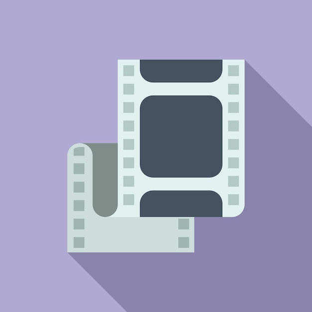 Icono de edición de clip vector plano Montaje película Animación creativa