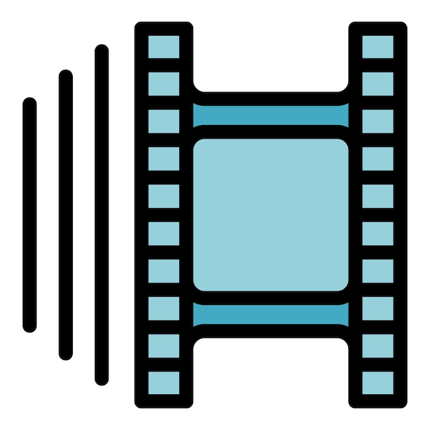 Icono de edición de clips Icono vectorial de edición de clip de contorno Icono de color plano aislado