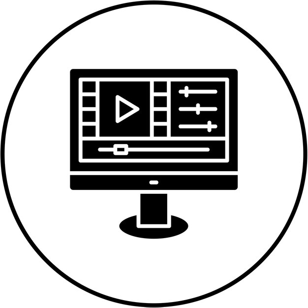 Icono de edición de vídeo