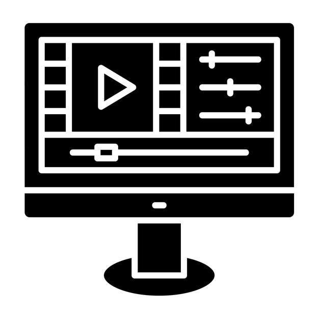 Icono de edición de vídeo