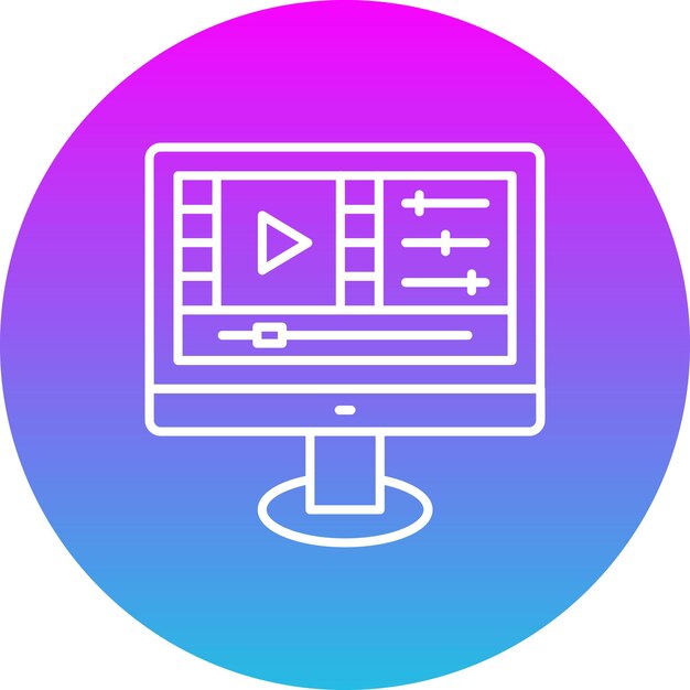 Icono de edición de vídeo