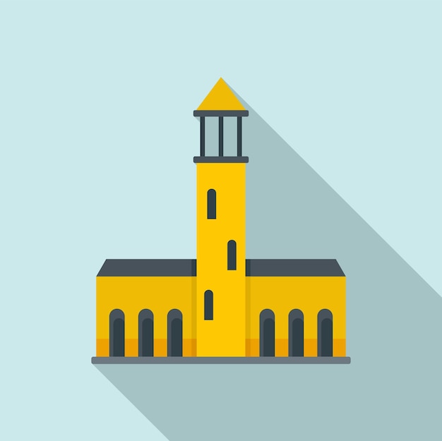 Icono de edificio antiguo sueco Ilustración plana del icono de vector de edificio antiguo sueco para diseño web