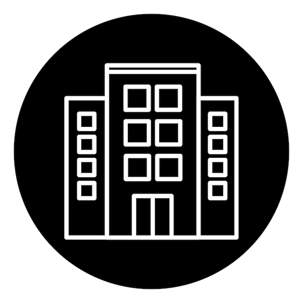 Icono del edificio de la oficina