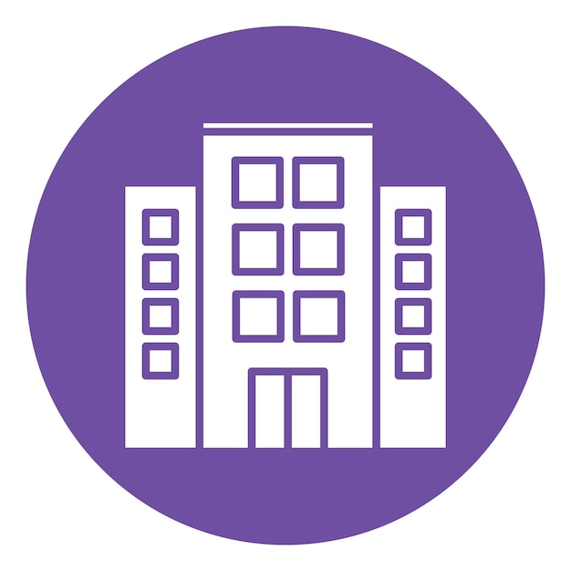 Icono del edificio de la oficina