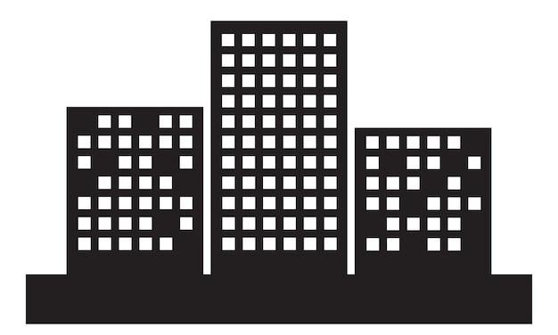 Icono de edificio de oficinas