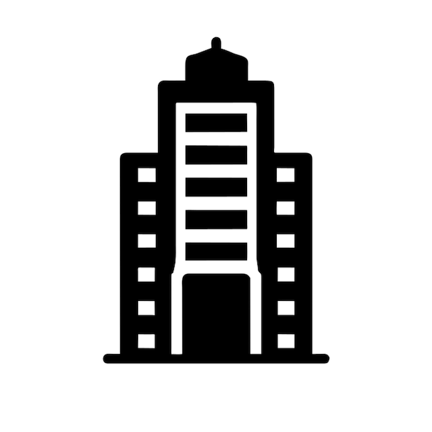 icono de edificio de una sola altura