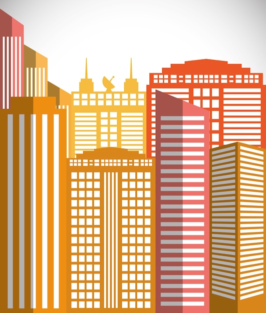 Vector icono de edificio y torre