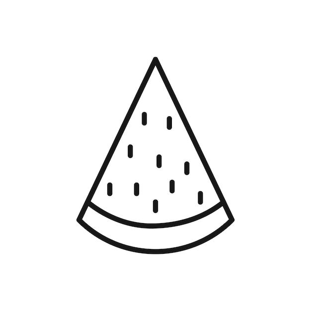 Icono editable del concepto de playa de sandía Ilustración vectorial aislada en fondo blanco usando para sitio web de presentación o aplicación móvil