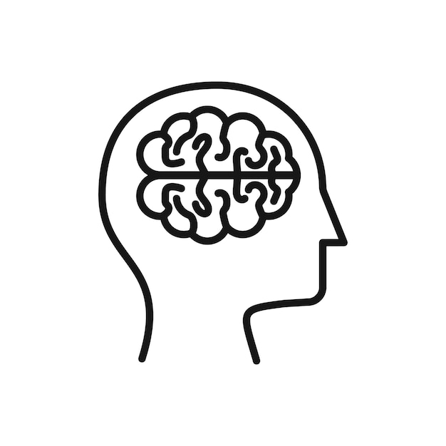 Icono editable del desarrollo del cerebro Ilustración vectorial aislada en fondo blanco utilizando el sitio web de presentación o la aplicación móvil