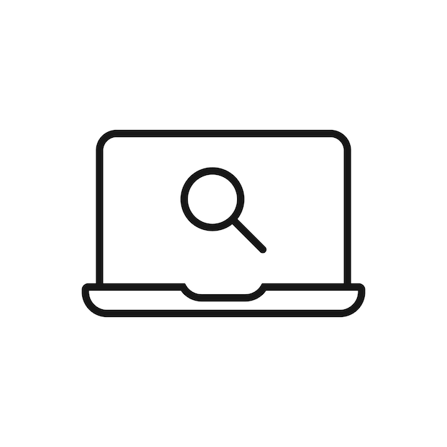 Icono editable de ilustración de vector de búsqueda aislado en fondo blanco usando para sitio web de presentación o aplicación móvil