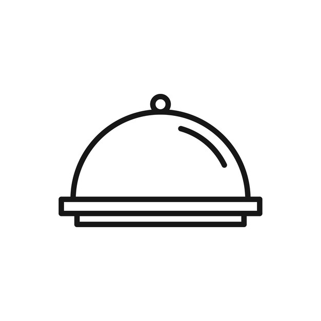 Icono editable de la ilustración vectorial de la bandeja de servicio aislada en fondo blanco utilizando el sitio web de presentación o la aplicación móvil