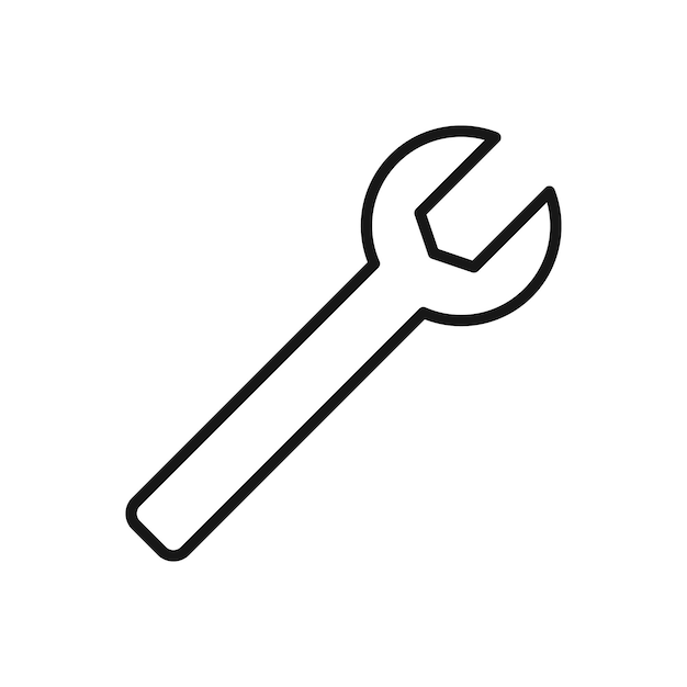 Icono editable de ilustración vectorial de llave o llave aislada en fondo blanco utilizando el sitio web de presentación o la aplicación móvil