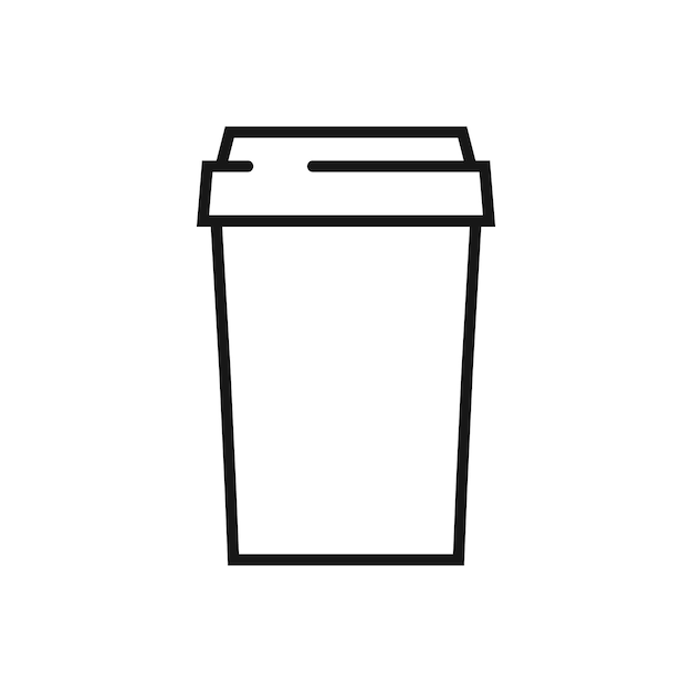 Icono editable de taza de café Ilustración vectorial aislada en fondo blanco utilizando el sitio web de presentación o la aplicación móvil