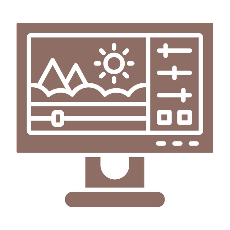 Vector icono del editor de vídeo