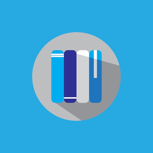 Icono de educación 3D Libros escolares