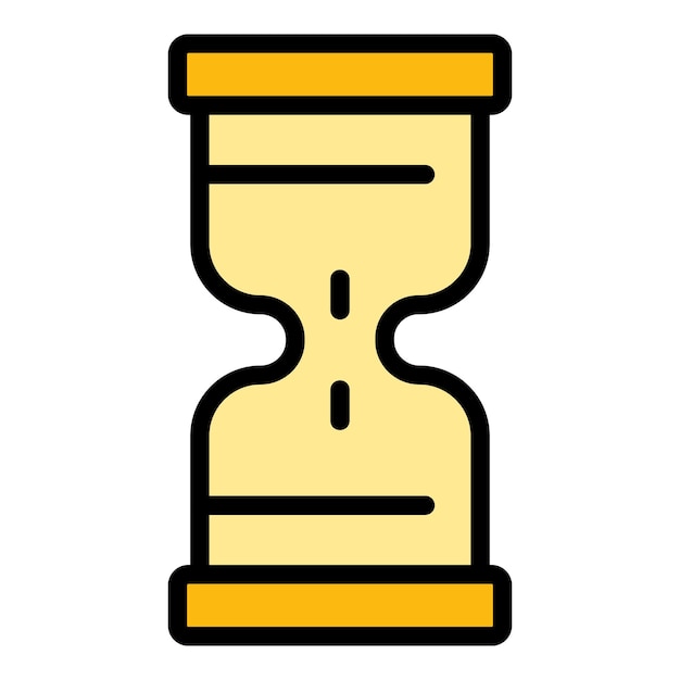 Icono de educación de tiempo Contorno Icono de vector de educación de tiempo para diseño web aislado en color de fondo blanco plano