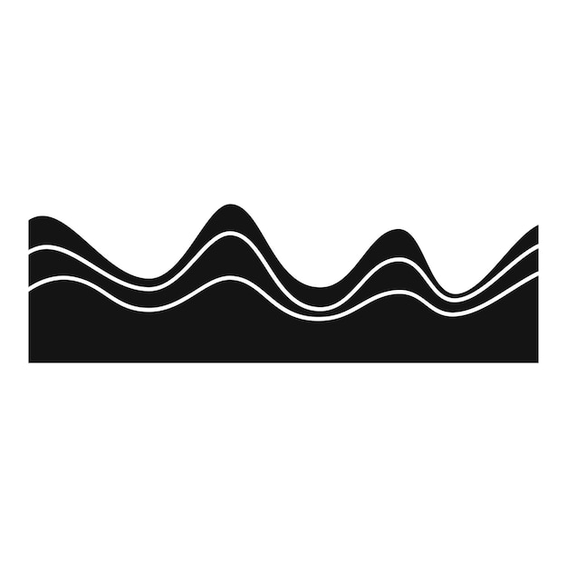 Icono de efecto de sonido del ecualizador Ilustración simple del icono vectorial del efecto de sonido de ecualizador para la web