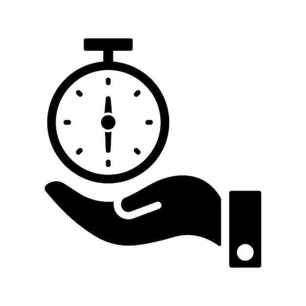 Icono de eficiencia del tiempo