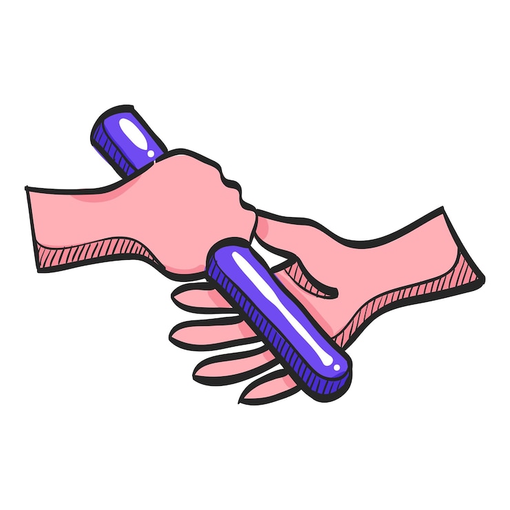 Vector icono de ejecución de relé en la ilustración de vector de color dibujado a mano