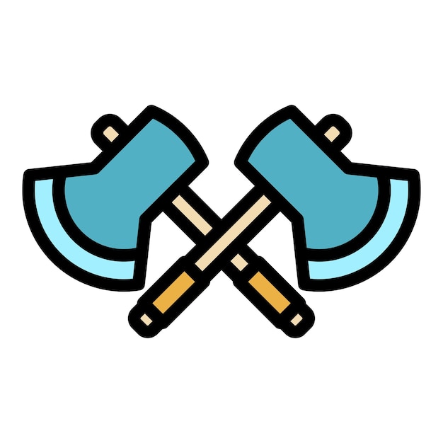 Icono de ejes cruzados del rescatador Contorno de ejes cruzados de rescatador Icono vectorial de color plano aislado