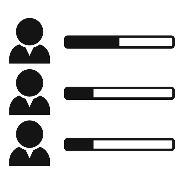 Icono de elección de candidato vector simple Encuesta de votación Votante de personas