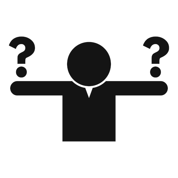 Icono de elección humana vector simple negocio de la cuadrícula de informe