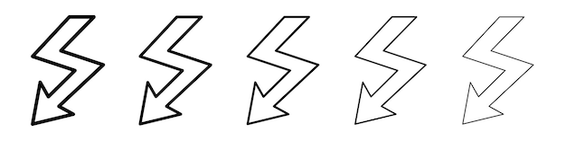 Ícono de electricidad Signo del logotipo del vector
