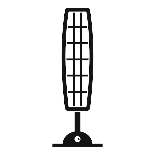 Icono de electrodoméstico de calefacción Simple ilustración del icono vectorial de electrododoméstico para la web