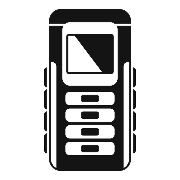 Icono electrónico de agua profunda vector simple pantalla de diagnóstico eléctrica