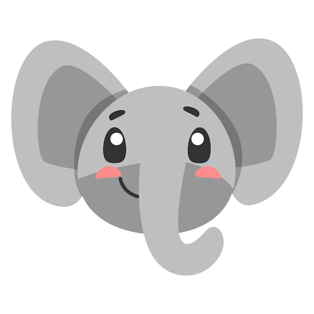 icono de elefante animal lindo ilustración plana para su diseño estilo plano