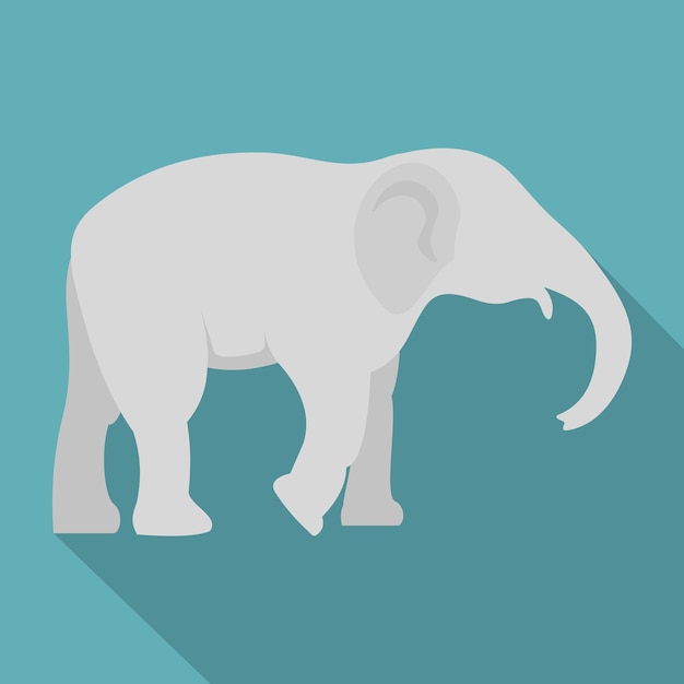 Icono de elefante ilustración plana del icono de vector de elefante para web