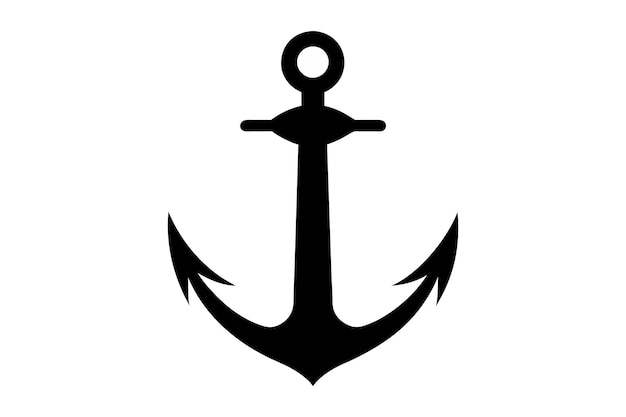 Icono del elemento de anclaje en fondo blanco