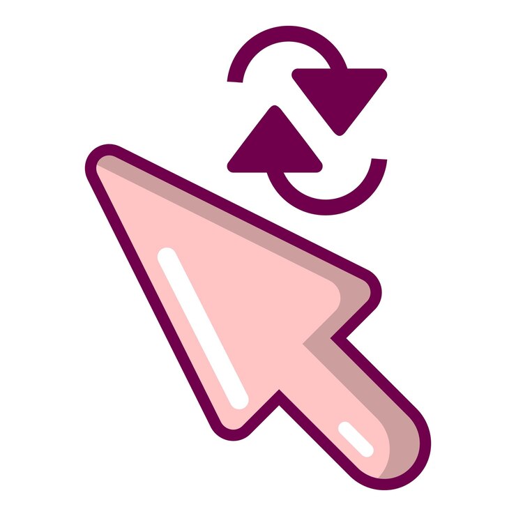 Vector icono de elemento de cursor ilustración de dibujos animados del icono de vector de elemento de cursor para web