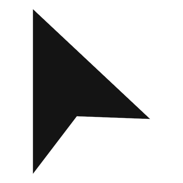 Icono de elemento de moda del cursor Ilustración simple del icono vectorial de elemento de tendencia del cursor para la web