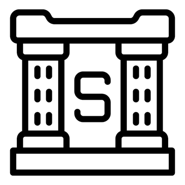 Icono del elemento químico azufre con número atómico y símbolo
