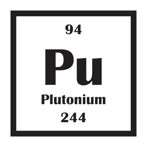 Icono del elemento químico plutonio