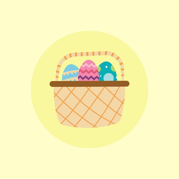 El icono del elemento vectorial de la Feliz Pascua