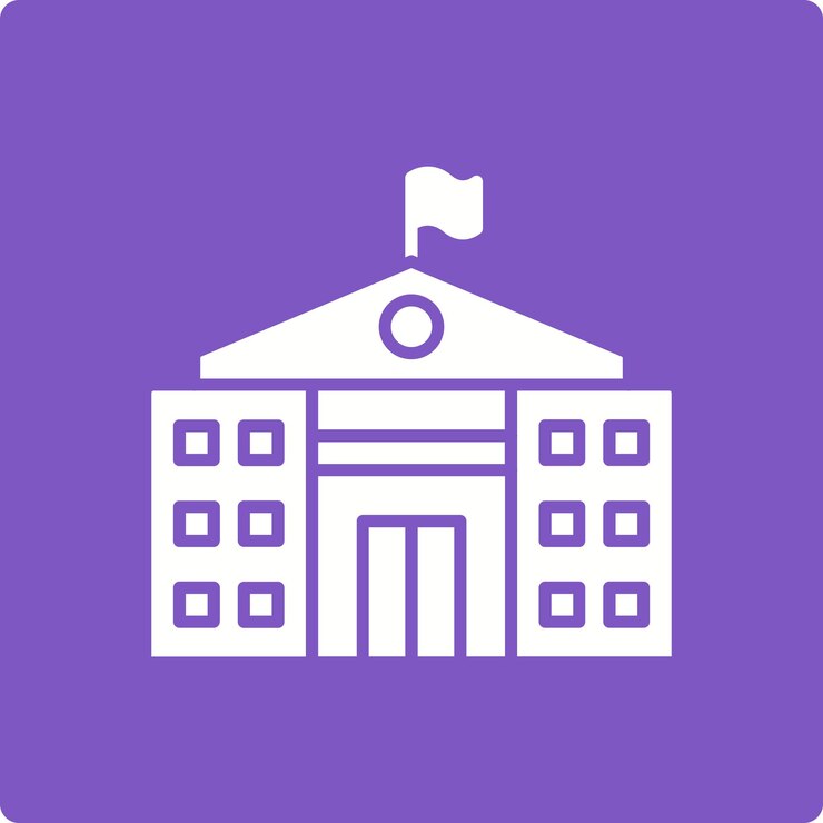 Vector icono de la embajada
