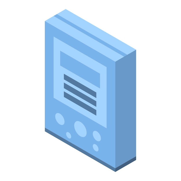 Icono de embalaje de detergente Isométrico del icono de vector de embalaje de detergente para diseño web aislado sobre fondo blanco