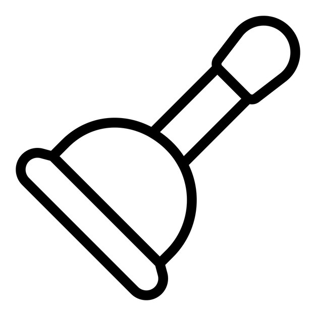 Icono de émbolo de goma Contorno icono de vector de émbolo de goma para diseño web aislado sobre fondo blanco