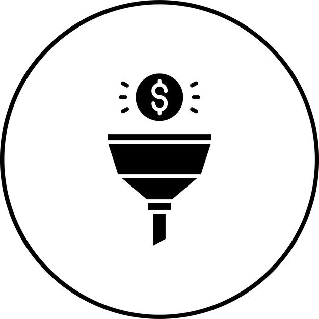Icono del embudo de ventas