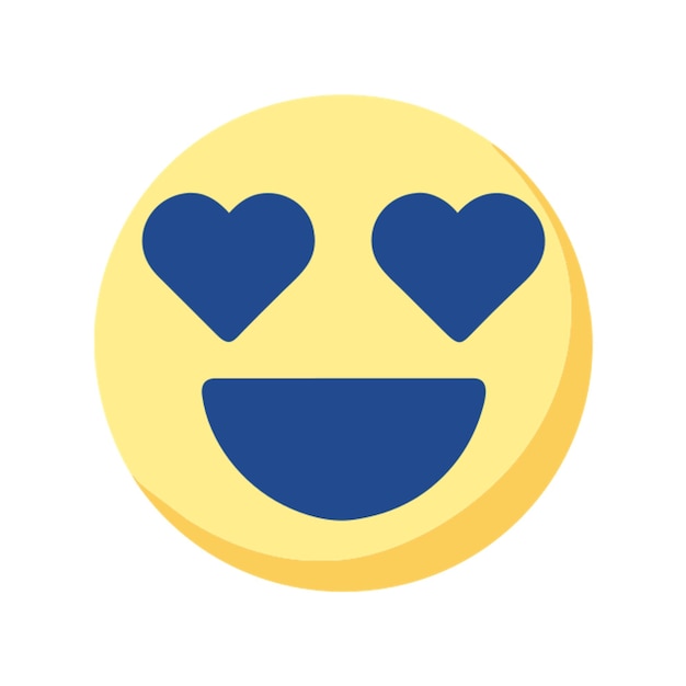 El icono del emoji del amor