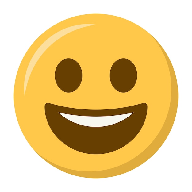 Vector el icono del emoji de la cara sonriente