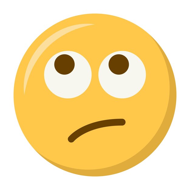El icono del emoji de los ojos rodantes